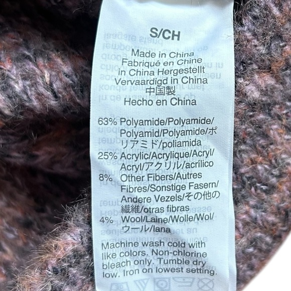 Madewell Space-Dyed Eaton Puff-Sleeve Pullover Sweater- Size Small - Picture 10 of 12